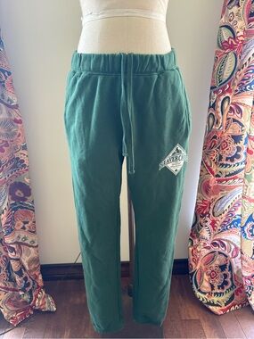 Beaver Canoe Forest Green Sweatpants with Drawstring